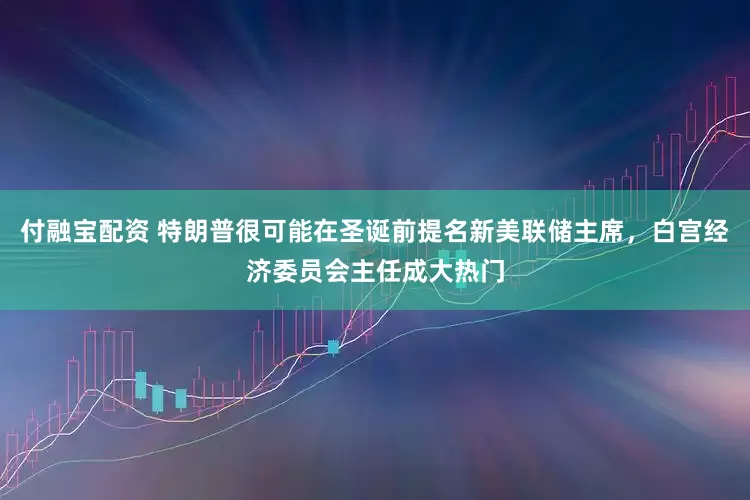 付融宝配资 特朗普很可能在圣诞前提名新美联储主席，白宫经济委员会主任成大热门